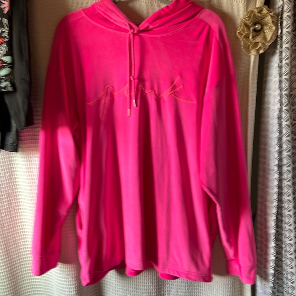 Victoria secrets Velour PINK hoodie
